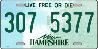 NH license plate 3075377