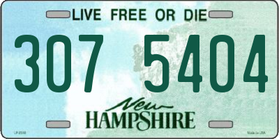 NH license plate 3075404