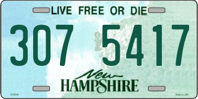 NH license plate 3075417