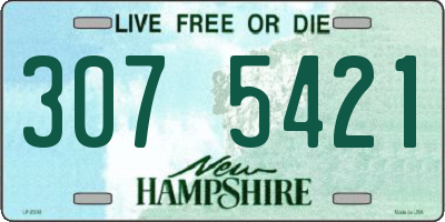 NH license plate 3075421