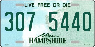NH license plate 3075440