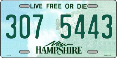 NH license plate 3075443