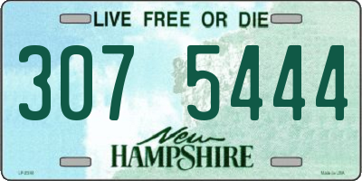 NH license plate 3075444