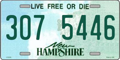NH license plate 3075446
