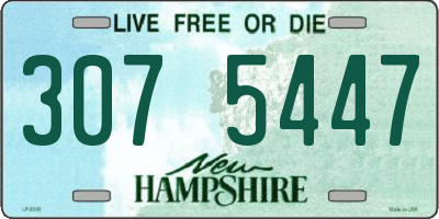 NH license plate 3075447