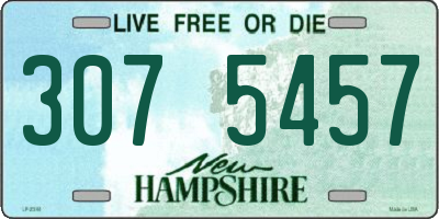 NH license plate 3075457