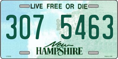 NH license plate 3075463