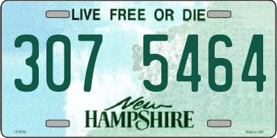 NH license plate 3075464