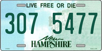 NH license plate 3075477