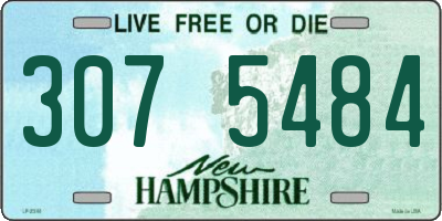 NH license plate 3075484