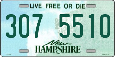NH license plate 3075510