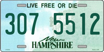 NH license plate 3075512