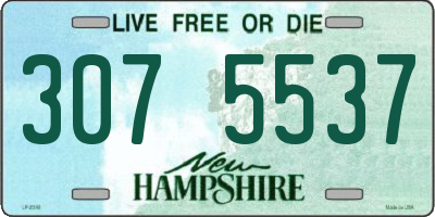 NH license plate 3075537