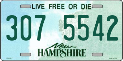 NH license plate 3075542