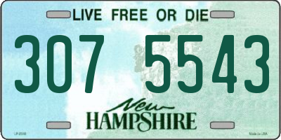 NH license plate 3075543