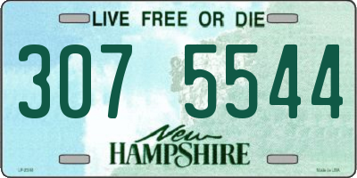 NH license plate 3075544