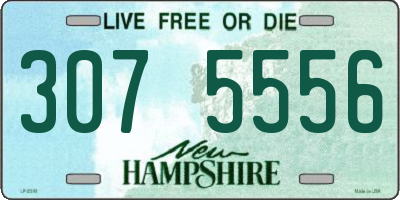 NH license plate 3075556