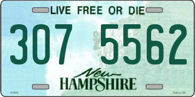 NH license plate 3075562