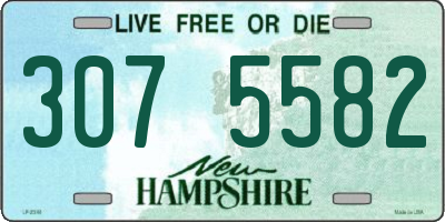 NH license plate 3075582