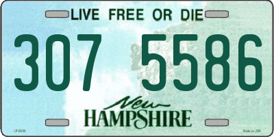 NH license plate 3075586