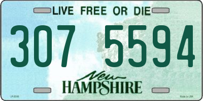 NH license plate 3075594
