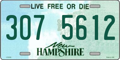 NH license plate 3075612