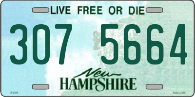 NH license plate 3075664