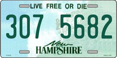 NH license plate 3075682