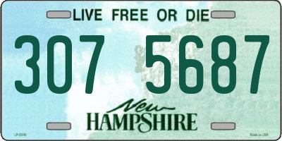 NH license plate 3075687