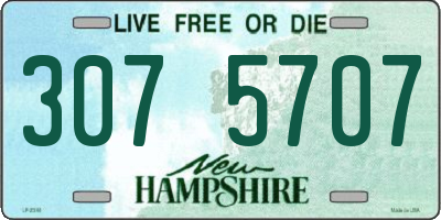 NH license plate 3075707