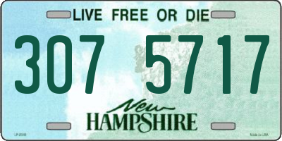 NH license plate 3075717