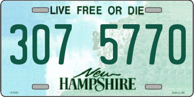 NH license plate 3075770