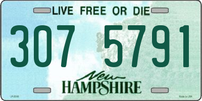 NH license plate 3075791