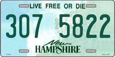 NH license plate 3075822