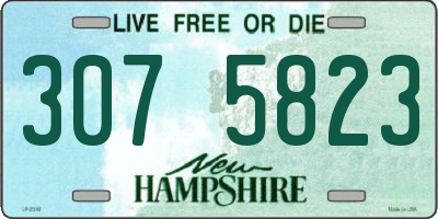 NH license plate 3075823