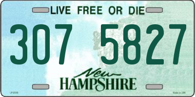 NH license plate 3075827