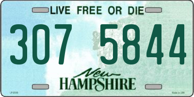 NH license plate 3075844