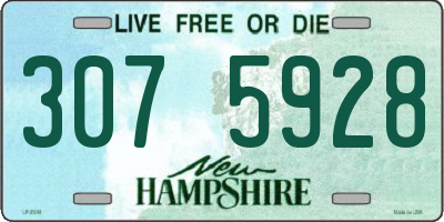 NH license plate 3075928