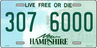 NH license plate 3076000