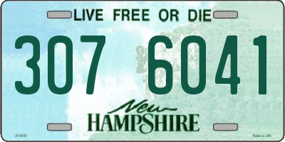 NH license plate 3076041