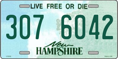NH license plate 3076042