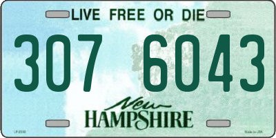 NH license plate 3076043