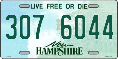 NH license plate 3076044