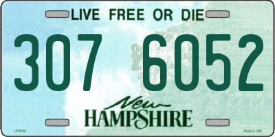 NH license plate 3076052