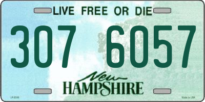 NH license plate 3076057