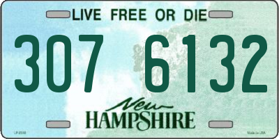 NH license plate 3076132