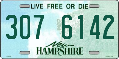 NH license plate 3076142