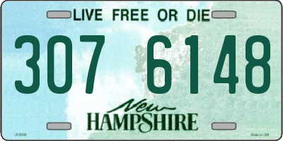 NH license plate 3076148