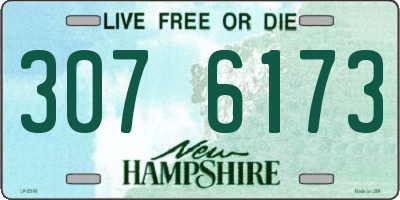 NH license plate 3076173