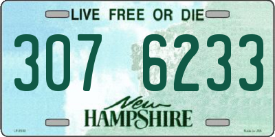 NH license plate 3076233